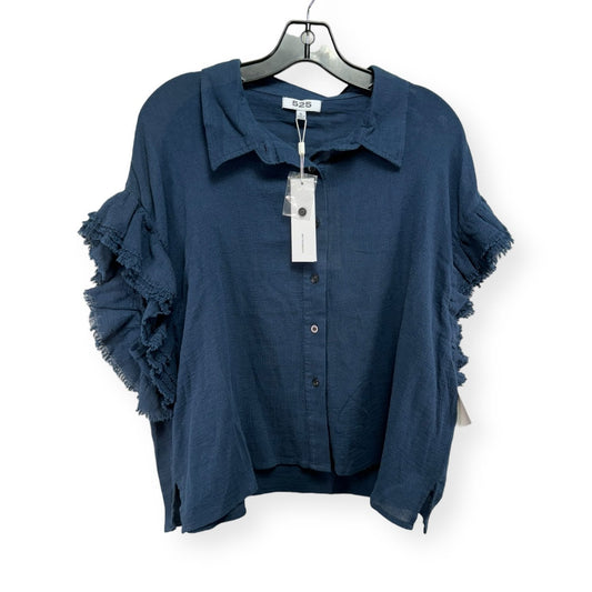 Blue Top Short Sleeve 525, Size Xl