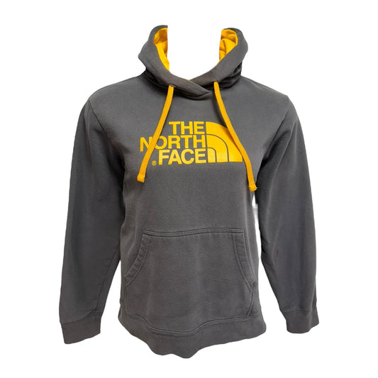 Athletic Sweatshirt Hoodie By The North Face In Grey, Size: M