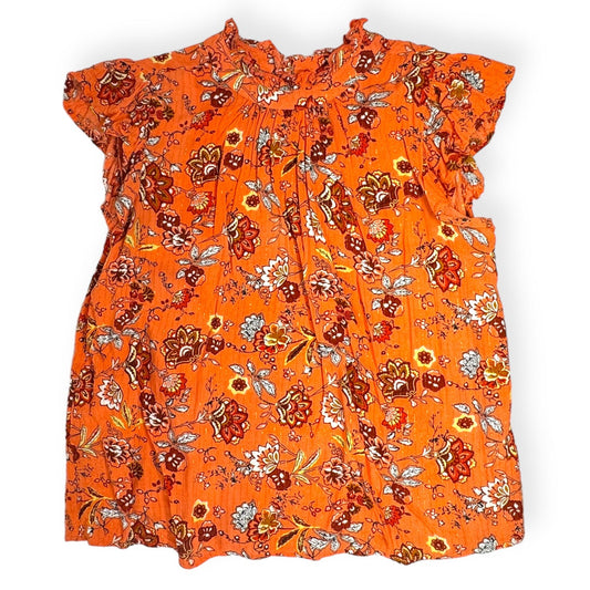 Orange Top Short Sleeve Thml, Size L