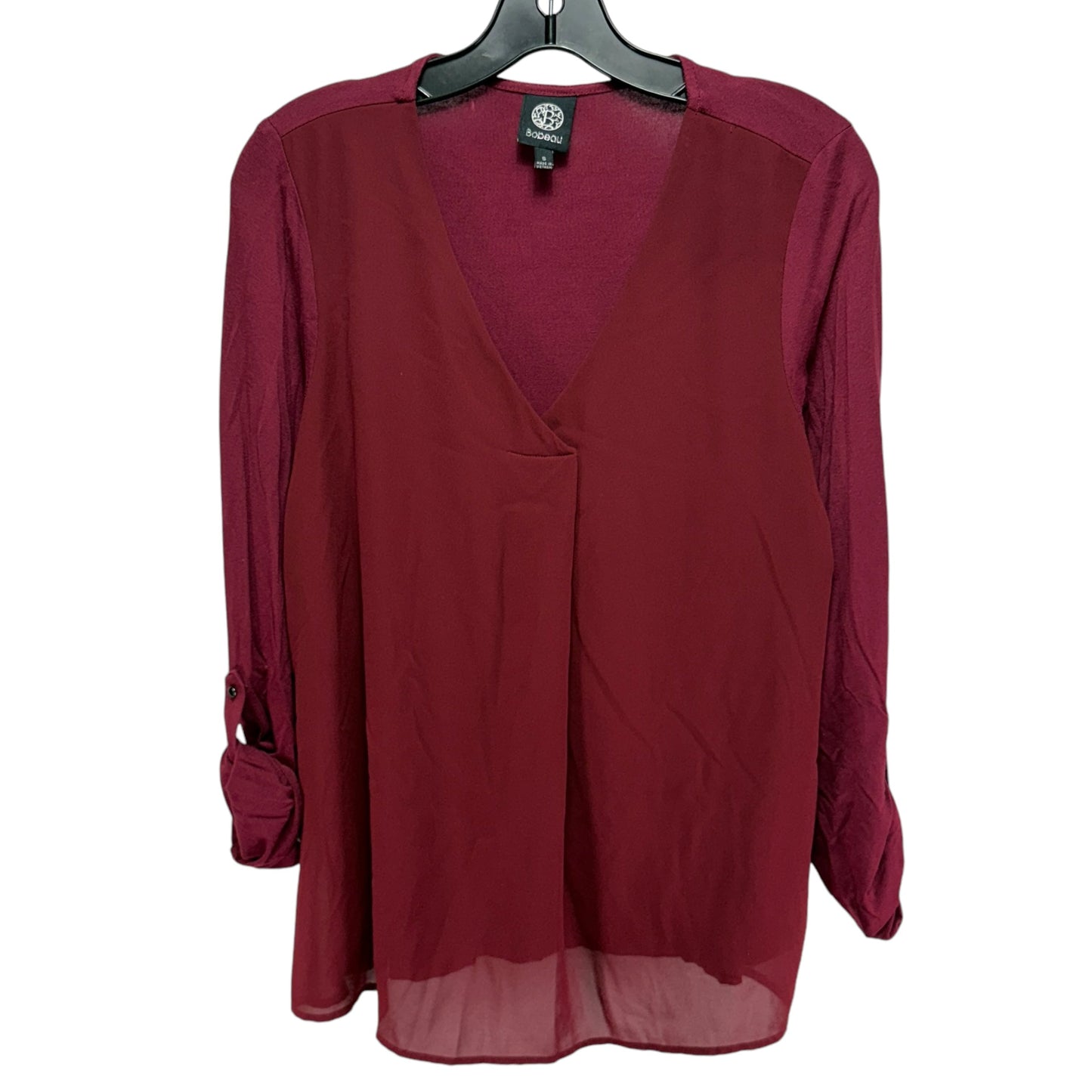 Long Sleeve Tunic By Bobeau In Mauve, Size: S