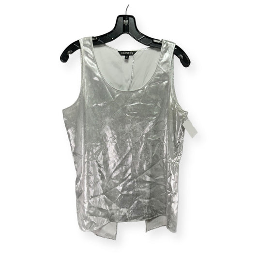 Silver Top Sleeveless Express, Size M