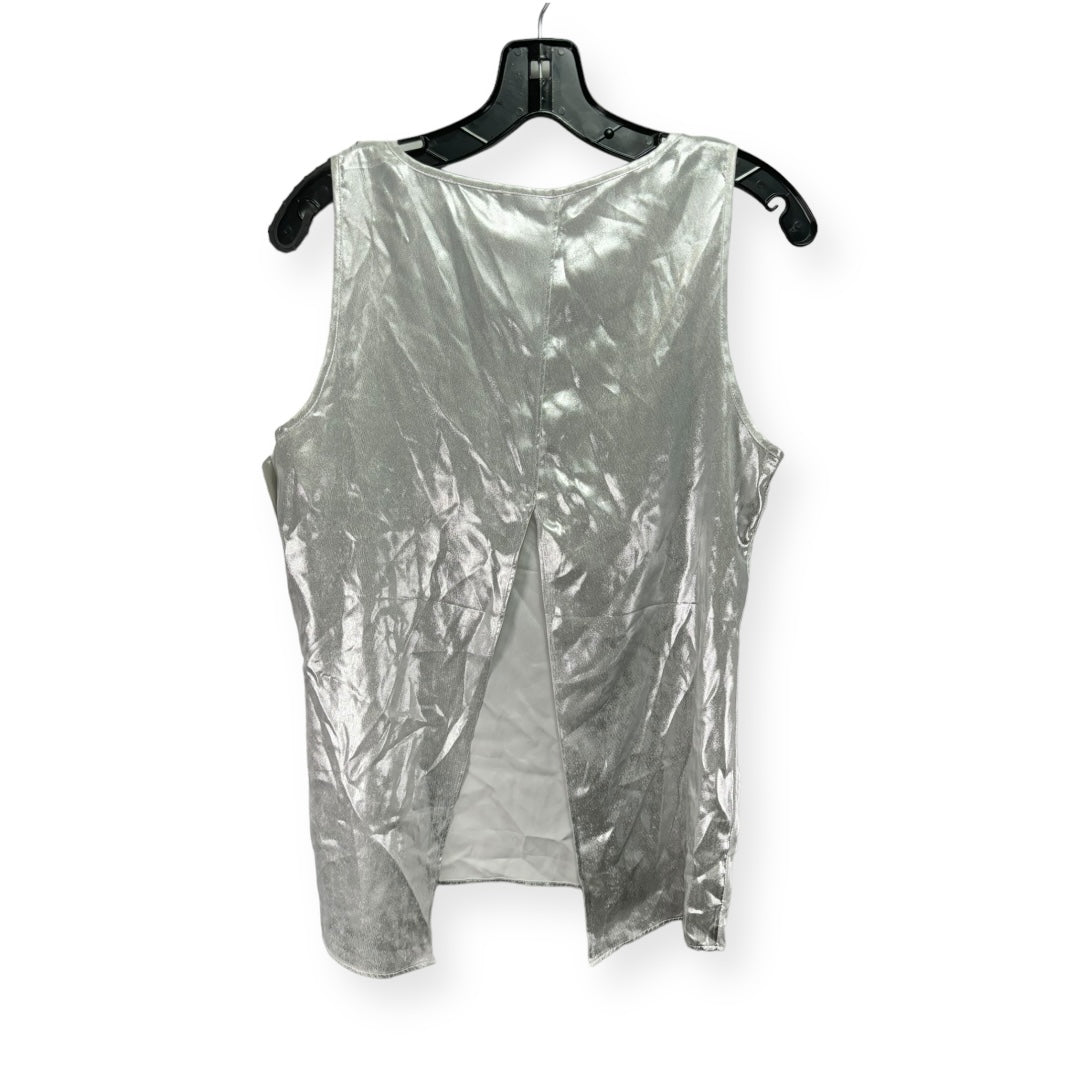 Silver Top Sleeveless Express, Size M