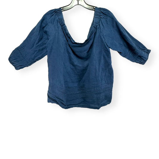 Blue Top Long Sleeve Ann Taylor, Size L