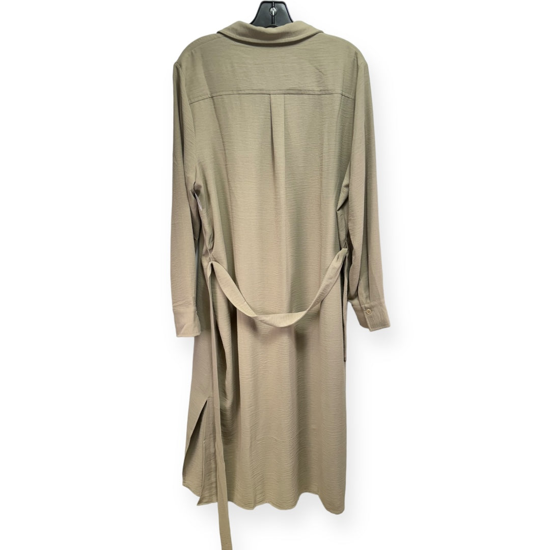 Tan Dress Casual Maxi Dkny, Size 16