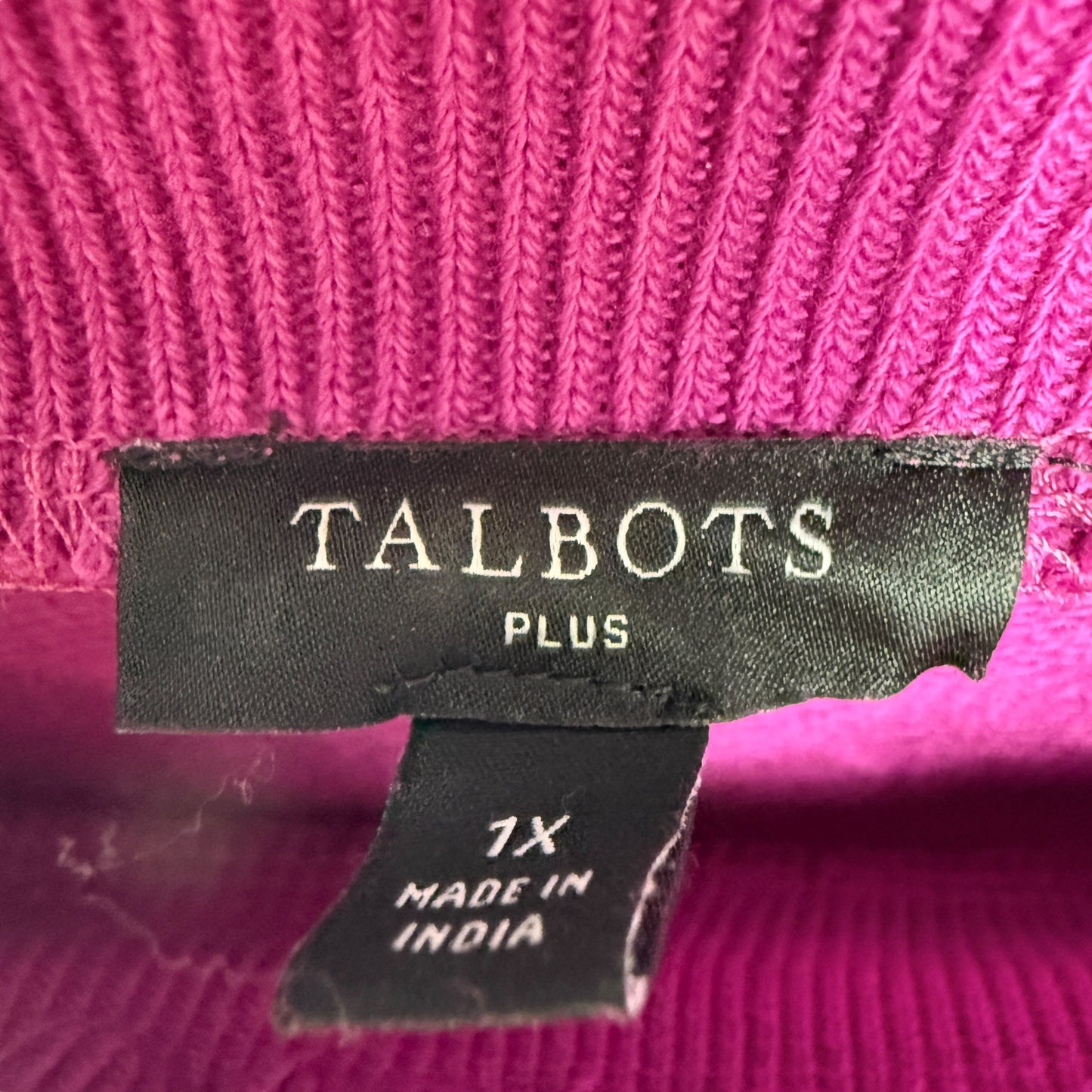 Top Long Sleeve By Talbots In Pink, Size: 1x