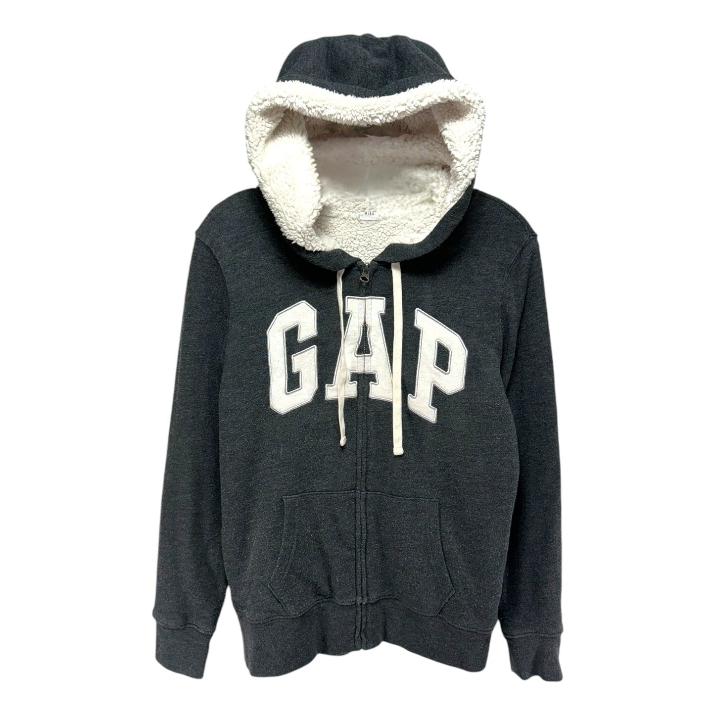 Sweatshirt Hoodie By Gap In Grey, Size: S