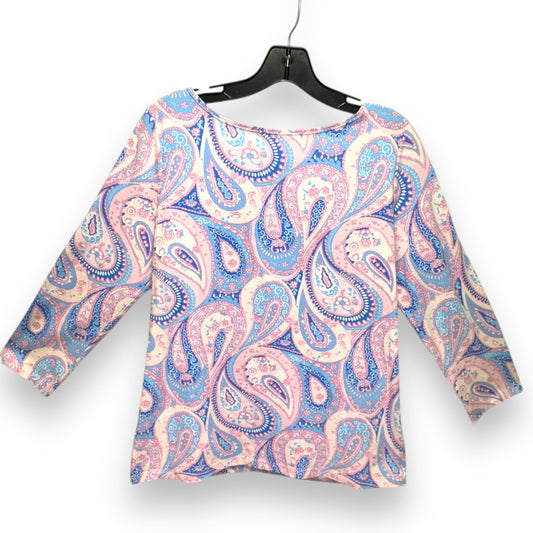 Top Long Sleeve By Talbots In Paisley Print, Size: M