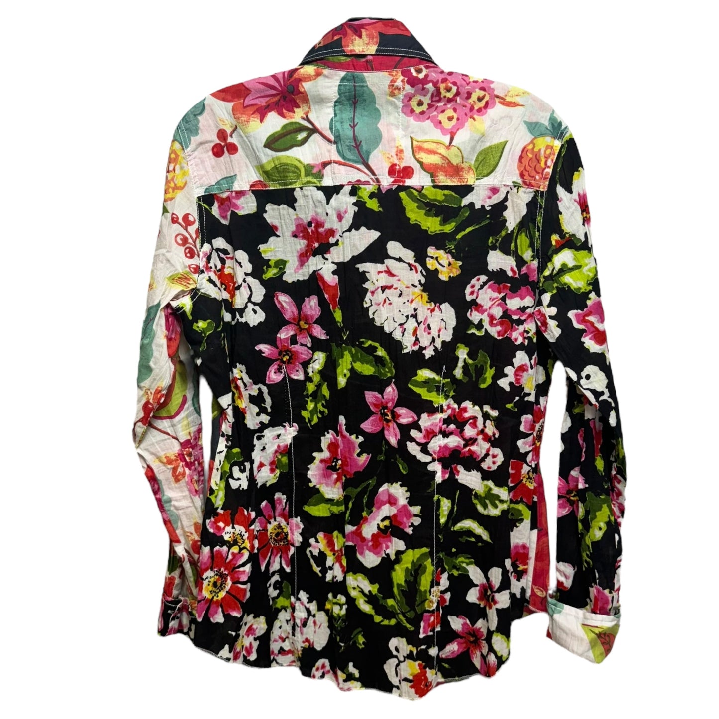 Top Long Sleeve By Cuno In Floral Print, Size: S