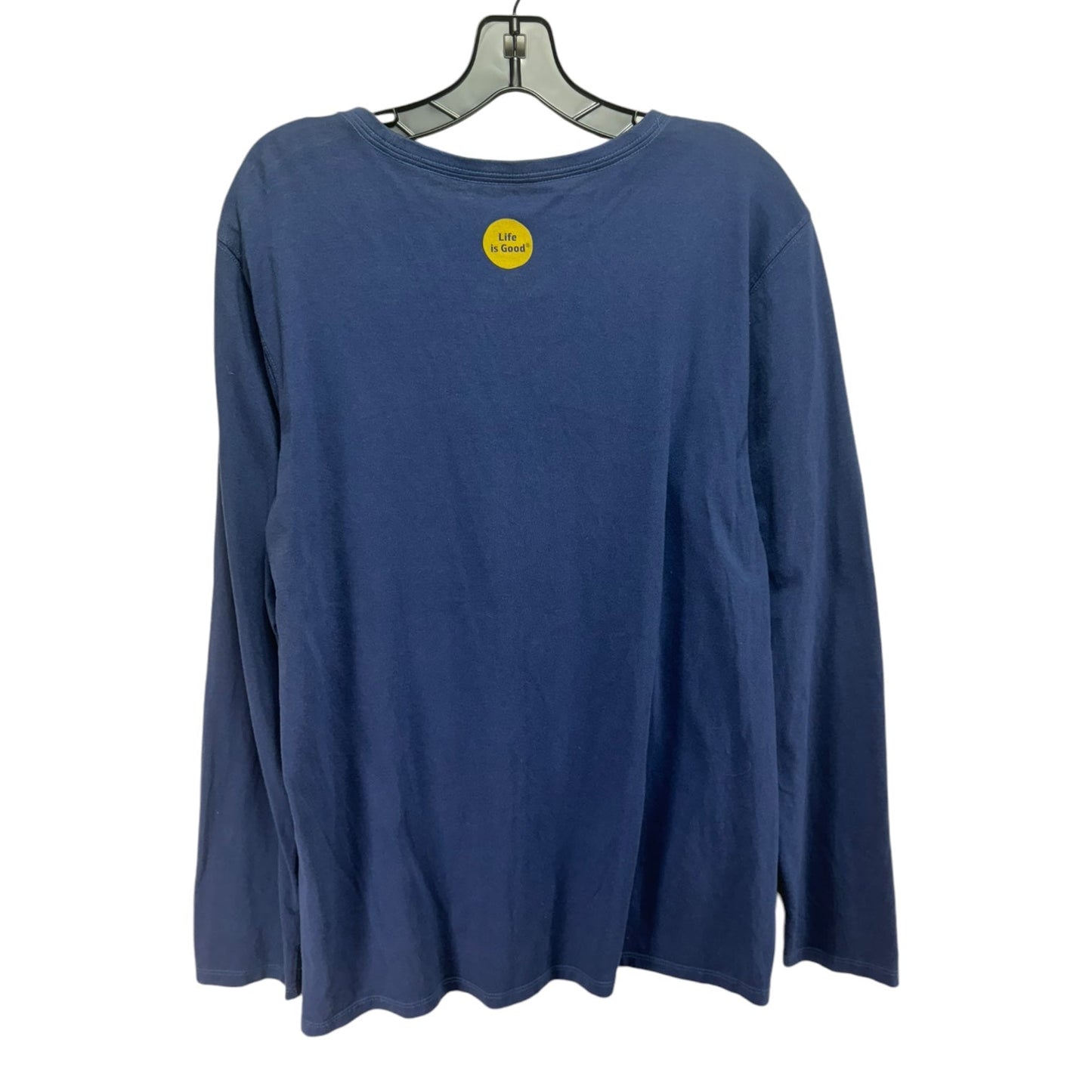 Snowflake Top Long Sleeve Basic By Life Is Good In Blue, Size: Xl