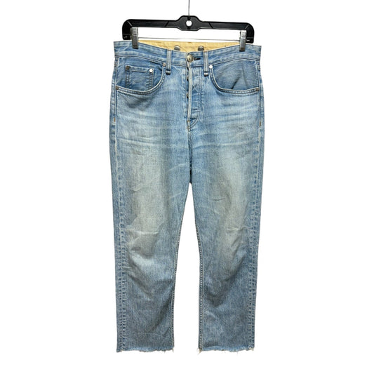 Maya High Rise Ankle Straight Jeans Cropped By Rag & Bones Jeans In Blue, Size: 4