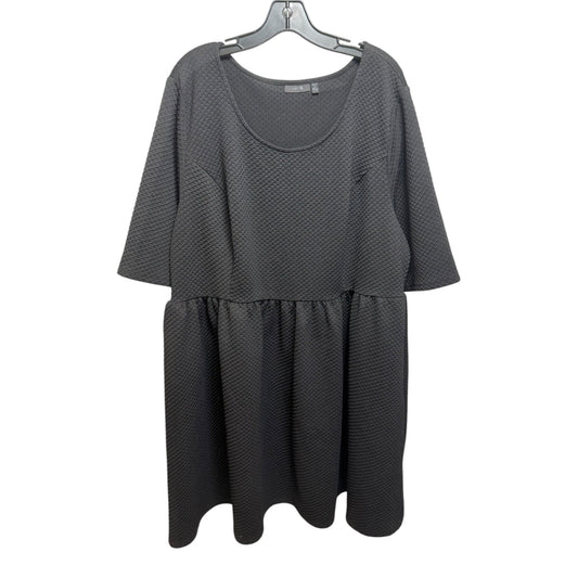 Textured Dress Casual Short By Apt 9 In Black, Size: 2x