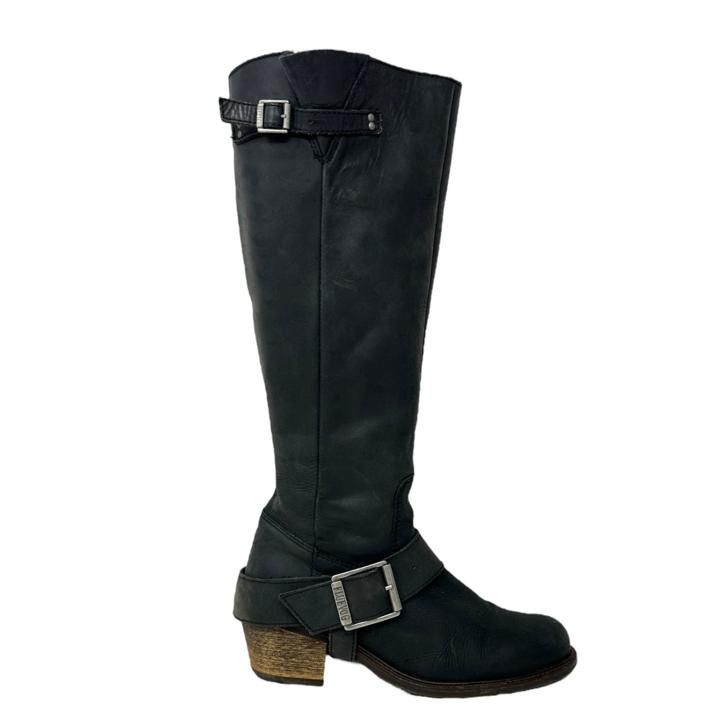 Adriana Luna Tall Buckled Boots By John Fluevog In Black, Size: 9.5