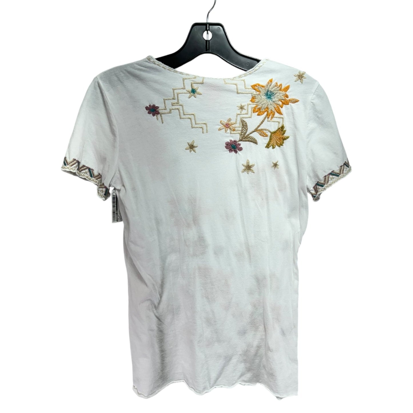 Top Short Sleeve By Johnny Was In Floral Print, Size: Xxs