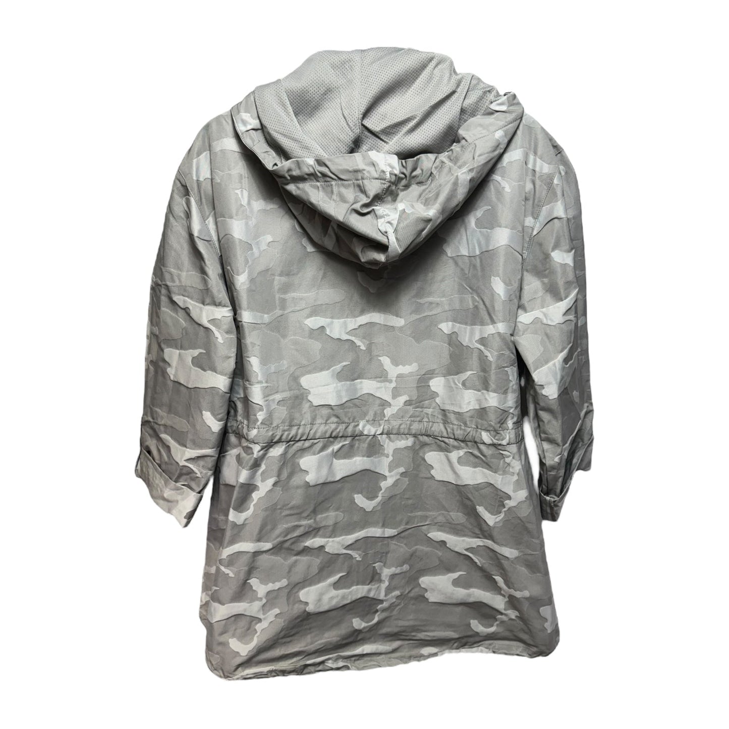 Jacket Windbreaker By Chicos In Camouflage Print, Size: S