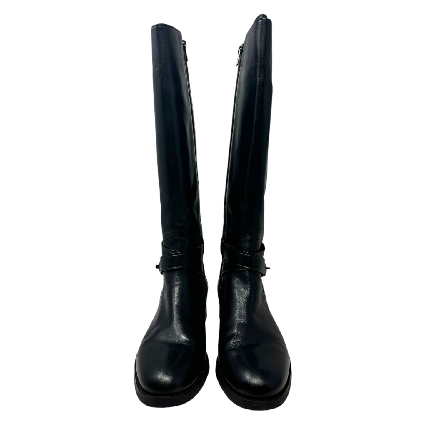 Essex Turnlock Riding Boots Designer By Coach In Black, Size: 7