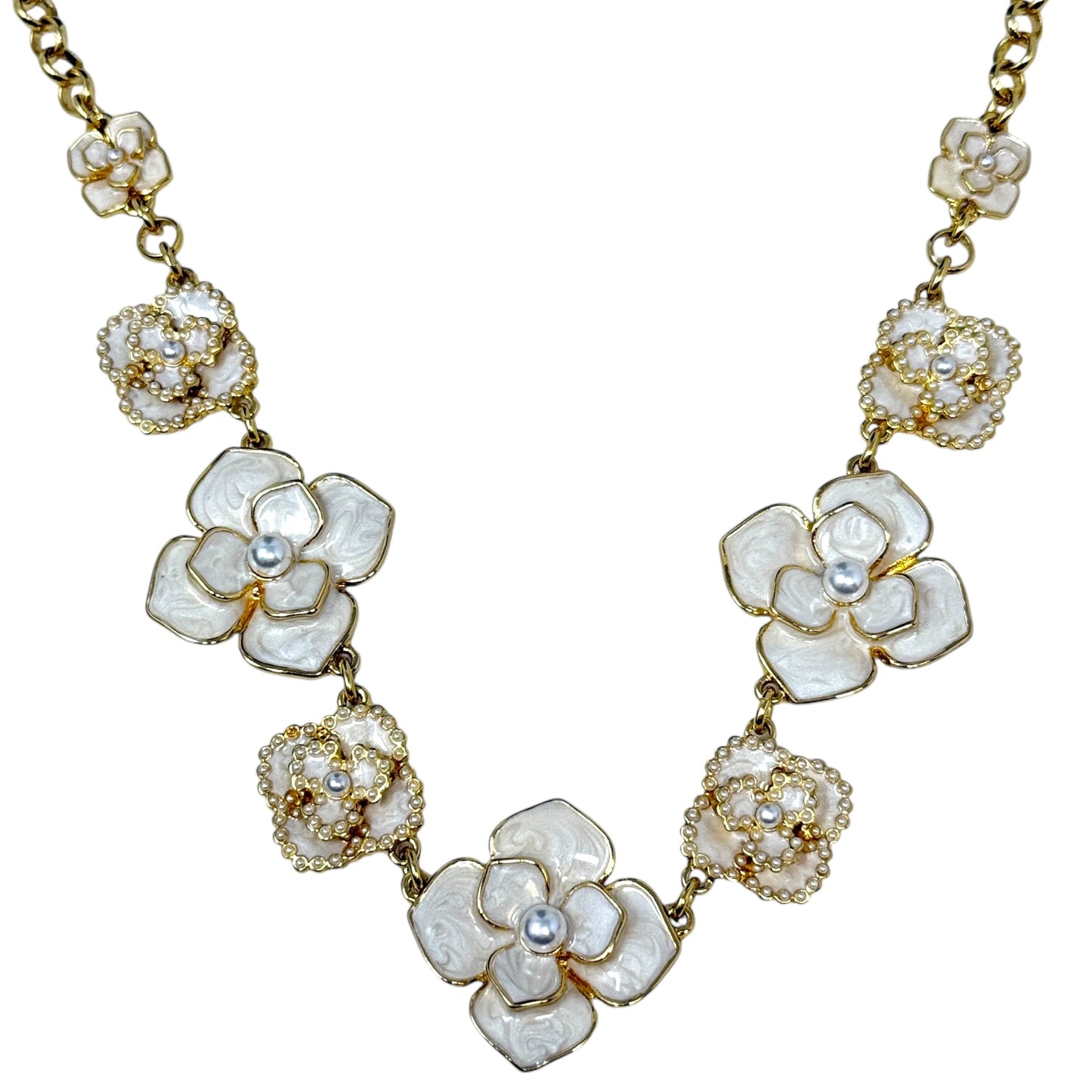 Mixed Petals Statement Necklace By Talbots