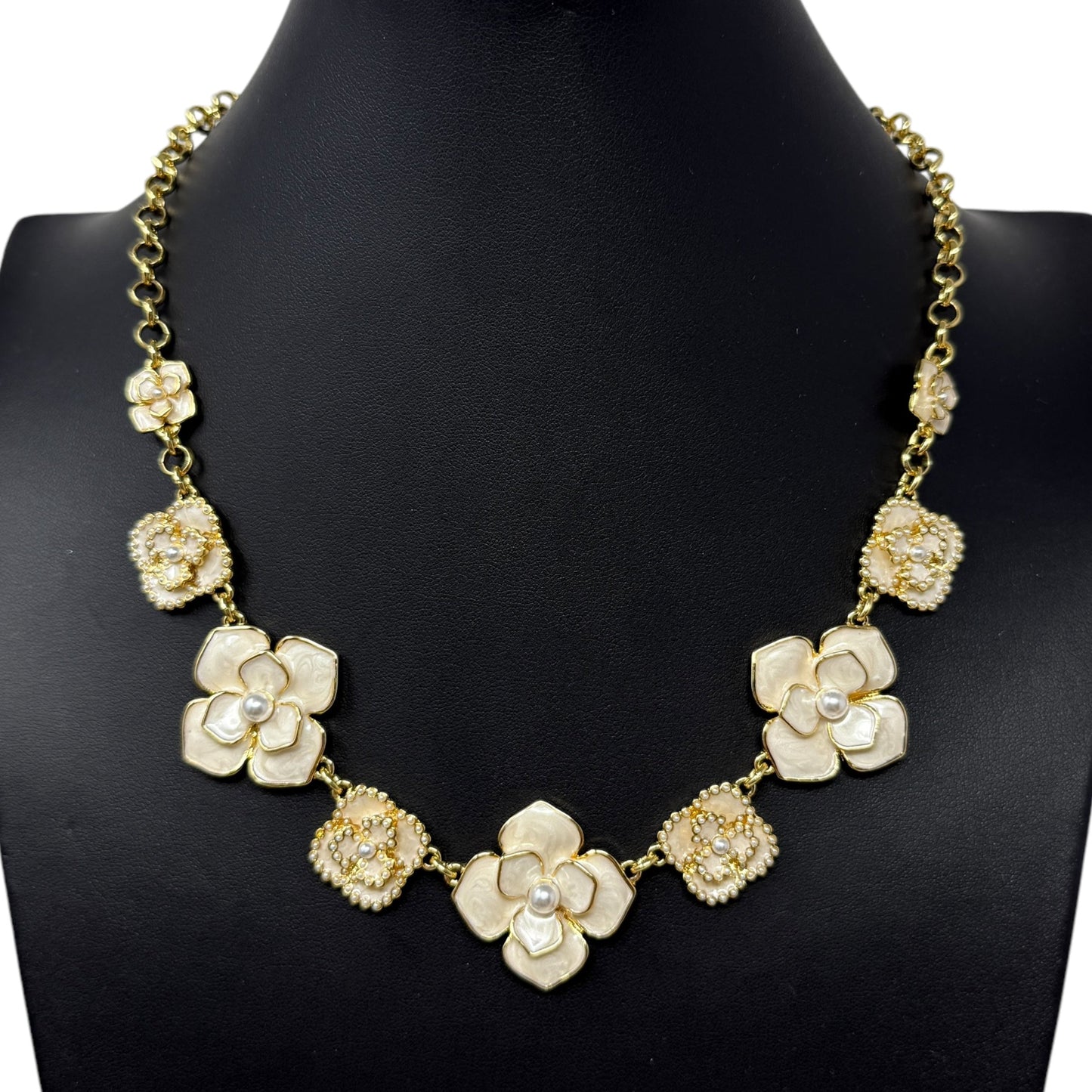 Mixed Petals Statement Necklace By Talbots