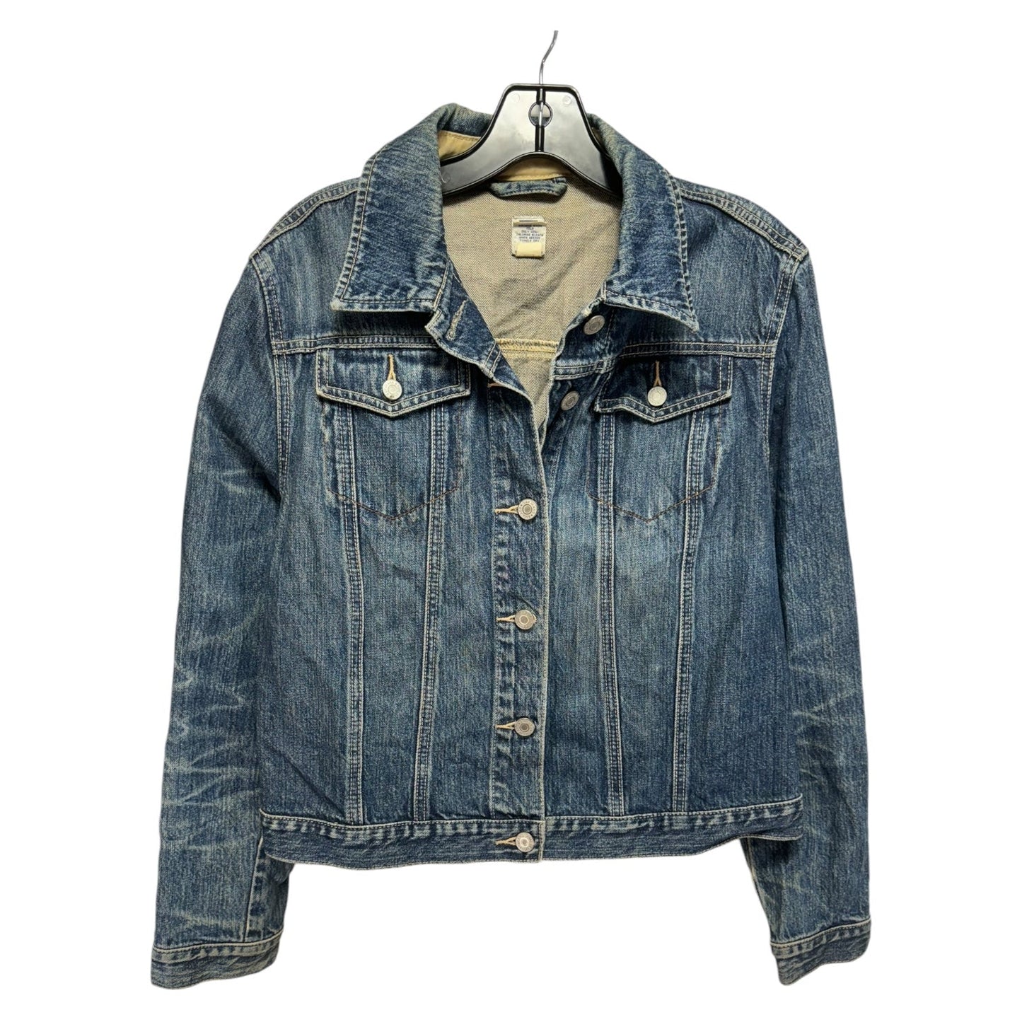 Jacket Denim By Gap In Blue, Size: M