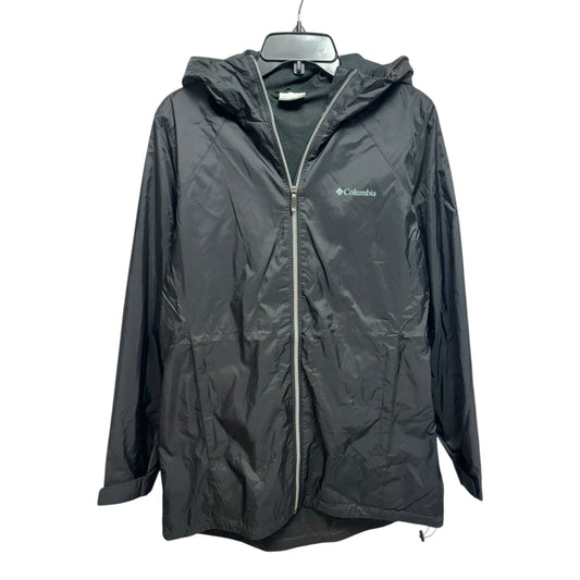 Jacket Windbreaker By Columbia In Black, Size: L