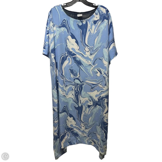 Dress Casual Maxi By Chicos In Tie Dye Print, Size: 8