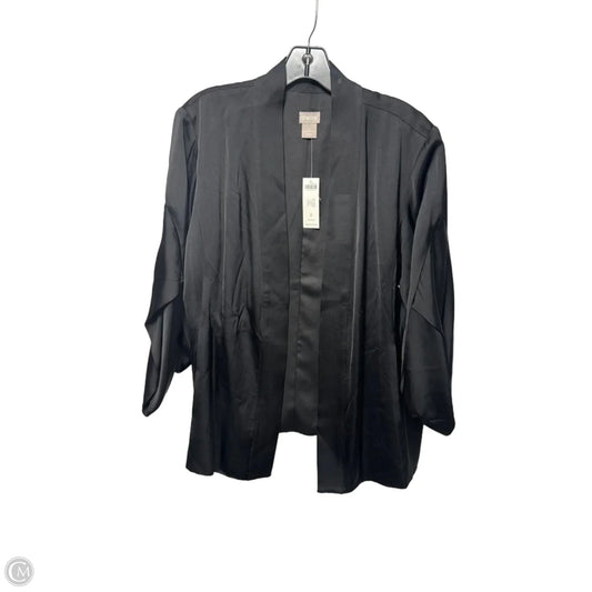 Sweater Cardigan By Chicos In Black, Size: 12/14