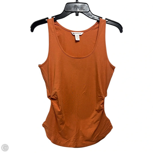 Ruched Side Athletic Tank Top By Athleta In Orange, Size: Xs