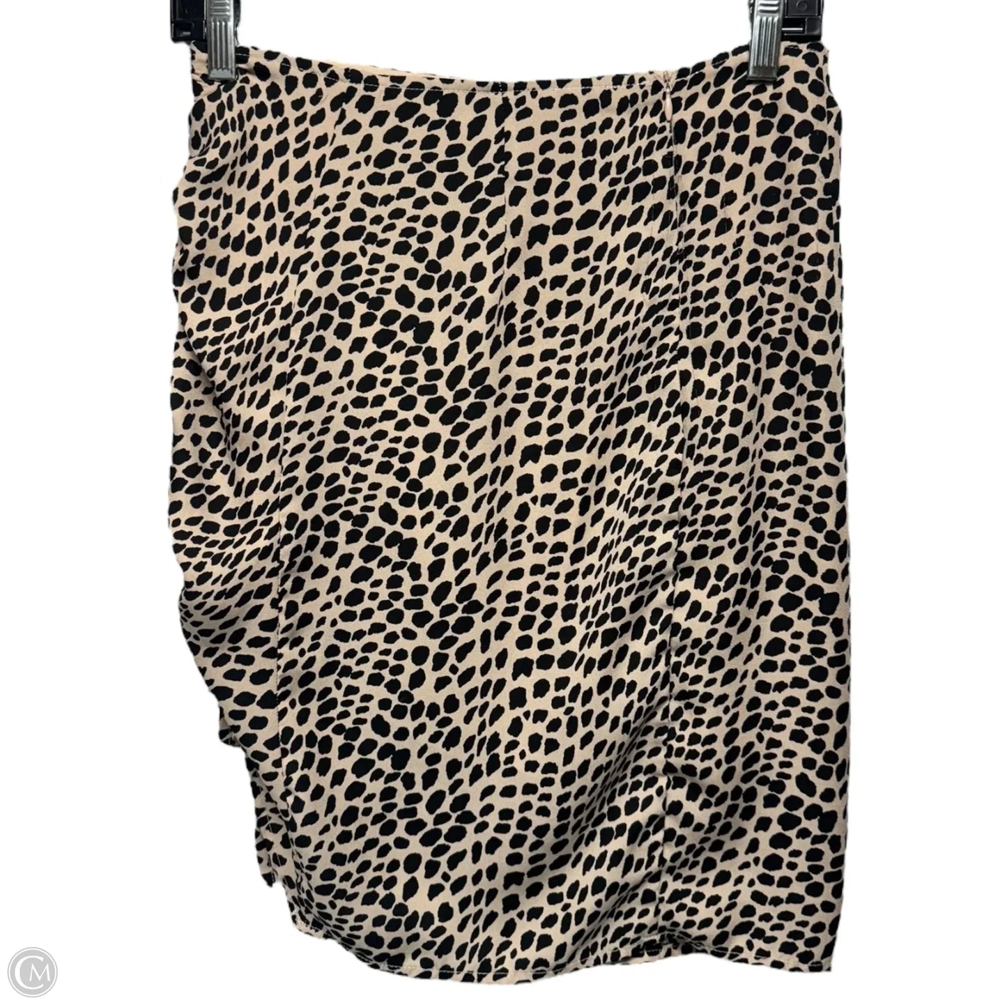 Ruched Mini Skirt By Sadie & Sage X Anthropologie In Leopard Print, Size: S