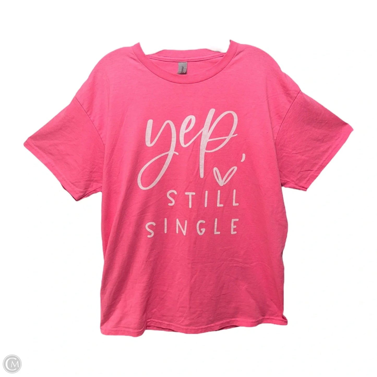 Top Short Sleeve Basic By Gildan In Pink, Size: L