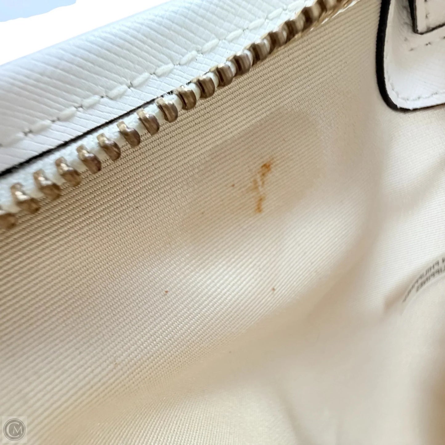 Peyton Leather Pocket Tote Designer By Coach, Size: Large