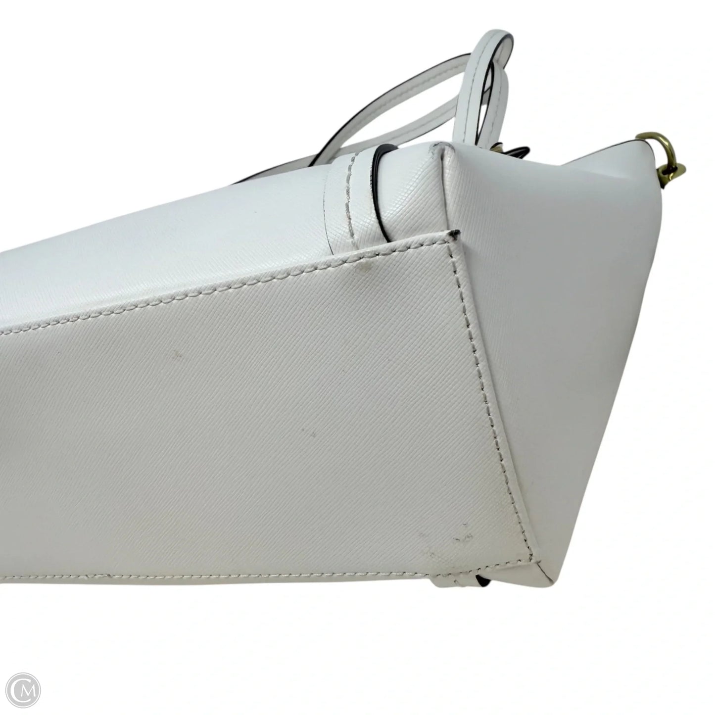 Peyton Leather Pocket Tote Designer By Coach, Size: Large