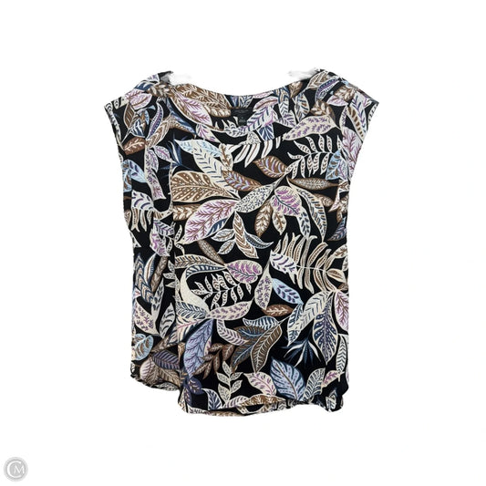 Top Short Sleeve By Ann Taylor In Floral Print, Size: M