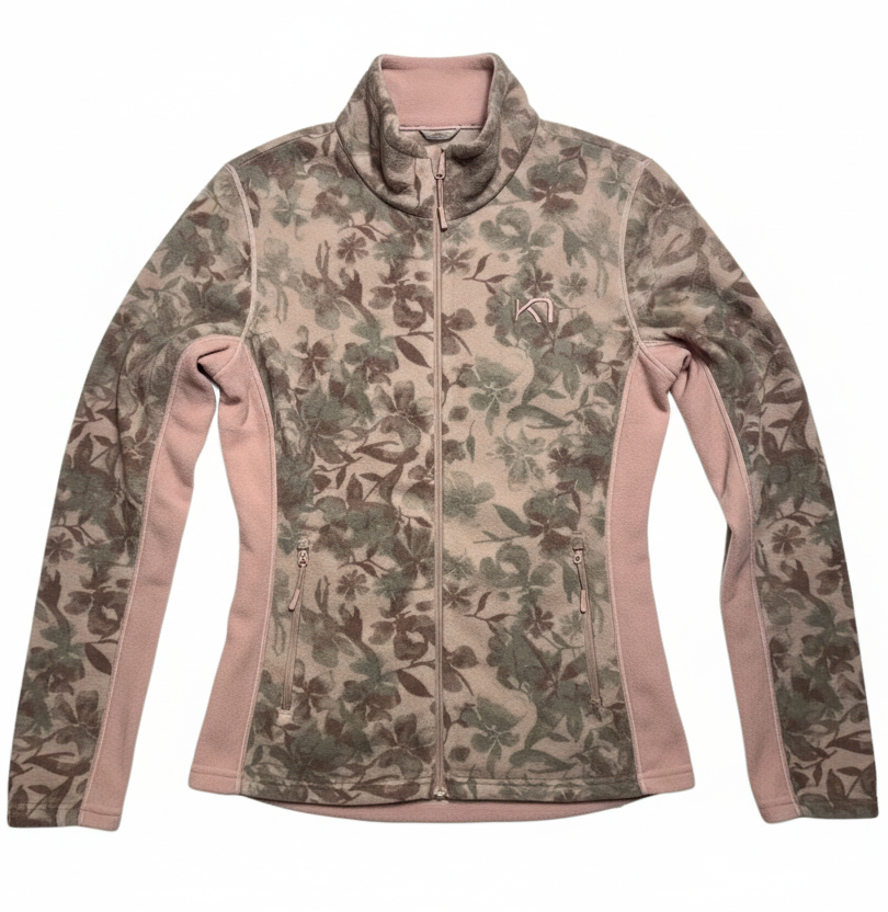 Athletic Jacket By Kari Traa In Floral Print, Size: M