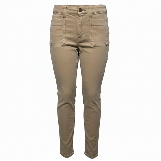 High-Rise Skinny Corduroy Pants By Pilcro In Tan, Size: 2/26