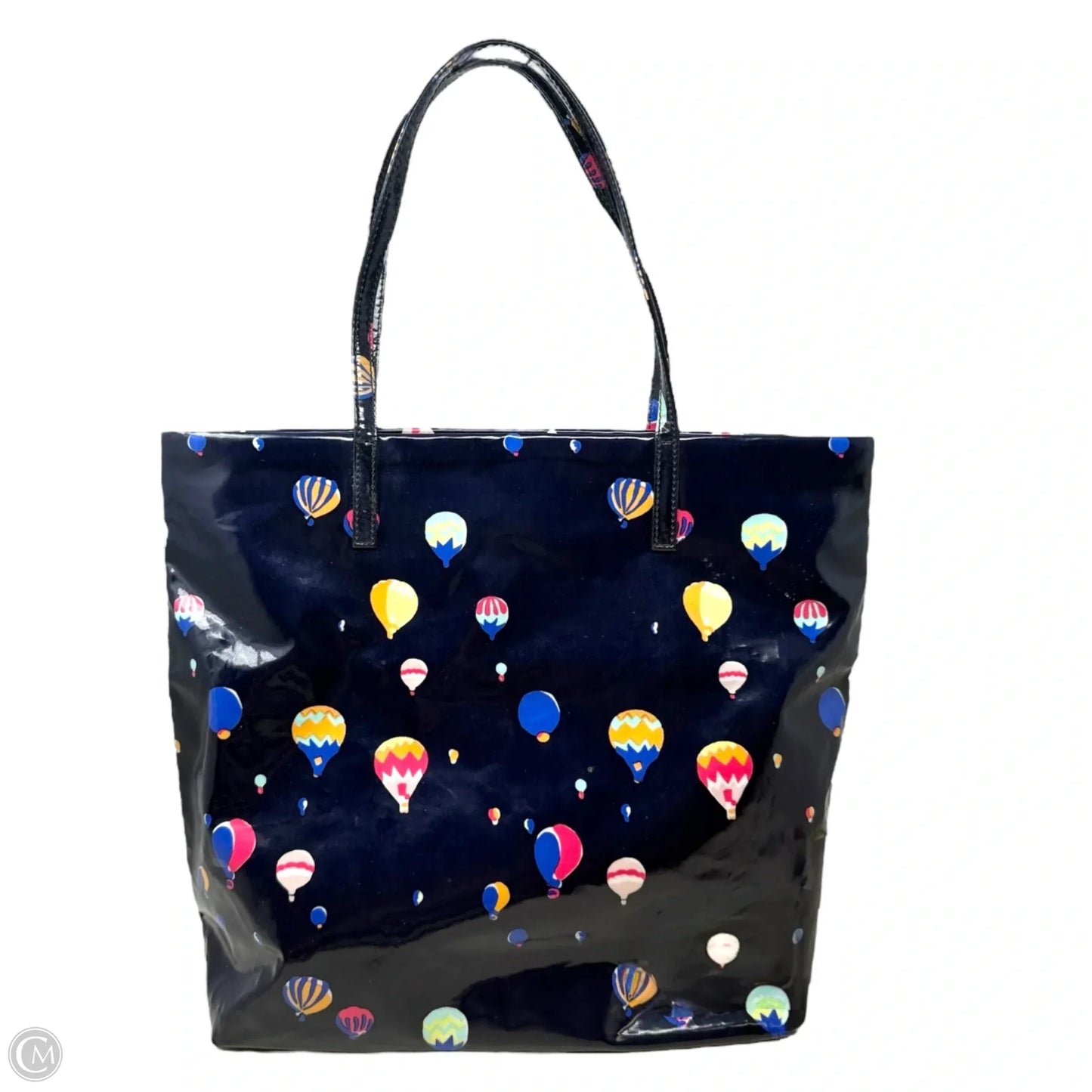 Daycation Bon Shopper Tote Designer By Kate Spade In Navy Balloon Print, Size: Medium
