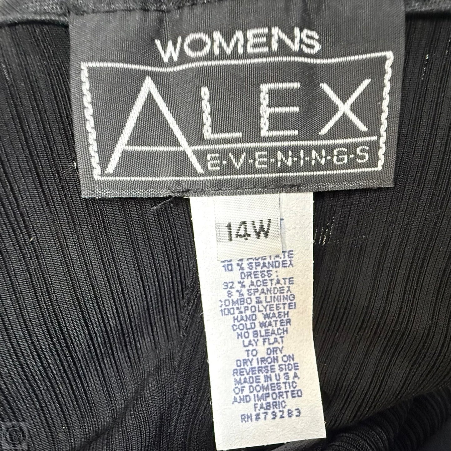 Maxi Tank Dress By Alex Evenings In Black, Size: 14W