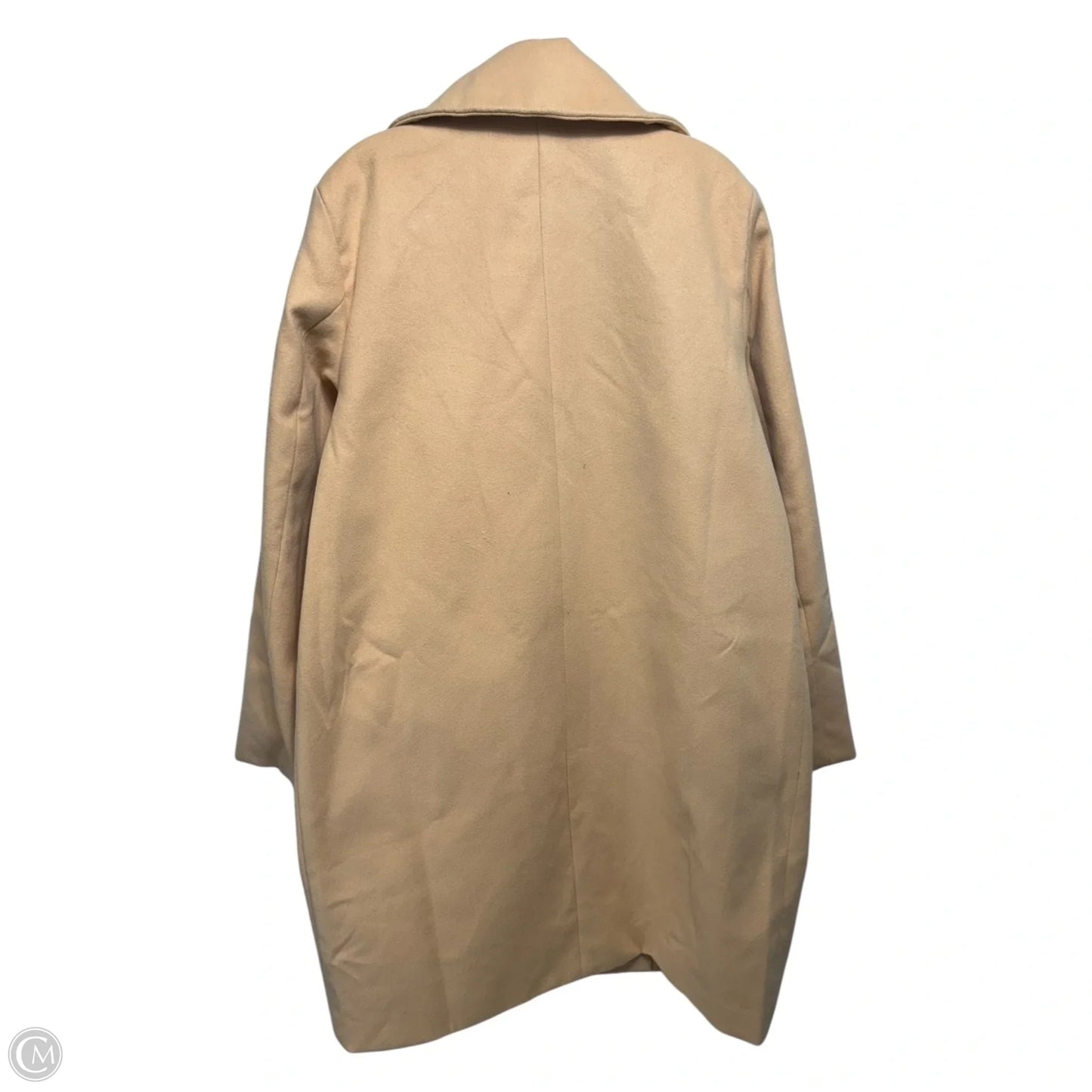 Coat Wool By Fashion Nova In Tan, Size: 1x