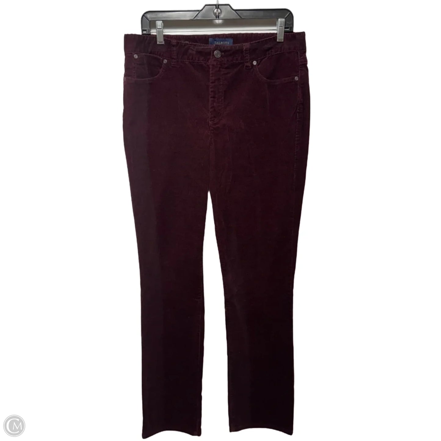 Pants Corduroy By Talbots In Maroon, Size: 12