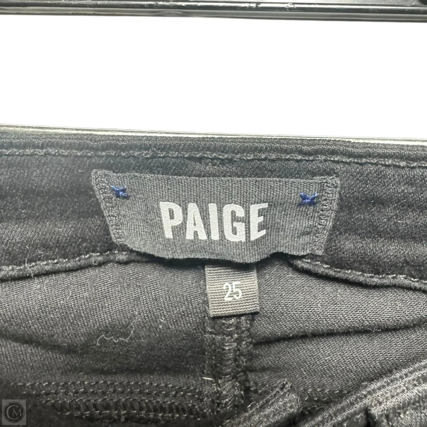 Jeans Skinny By Paige In Black, Size: 0