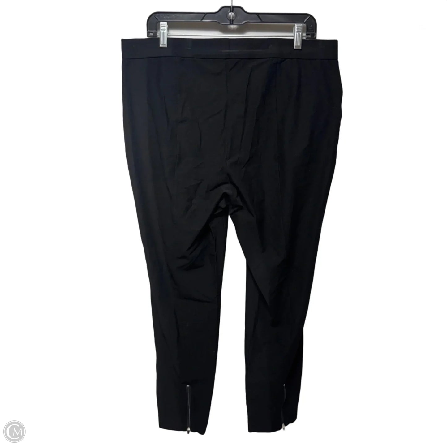 Ankle Zip Pants Dress By Eileen Fisher In Black, Size: L