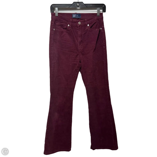 Flared Pants Corduroy By Gap In Maroon, Size: 2