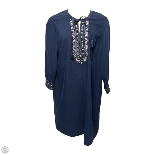 Dress Casual Midi By Chicos In Navy, Size: Xl