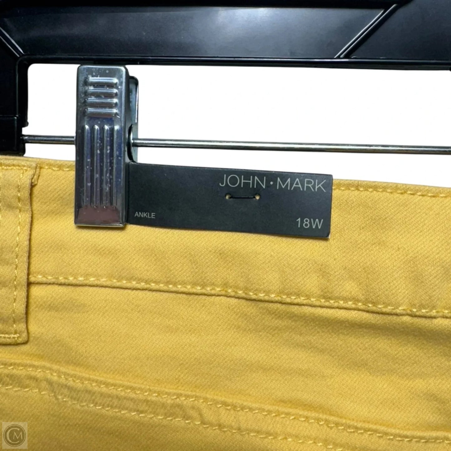Pants Ankle Cropped By John Mark In Yellow, Size: 18