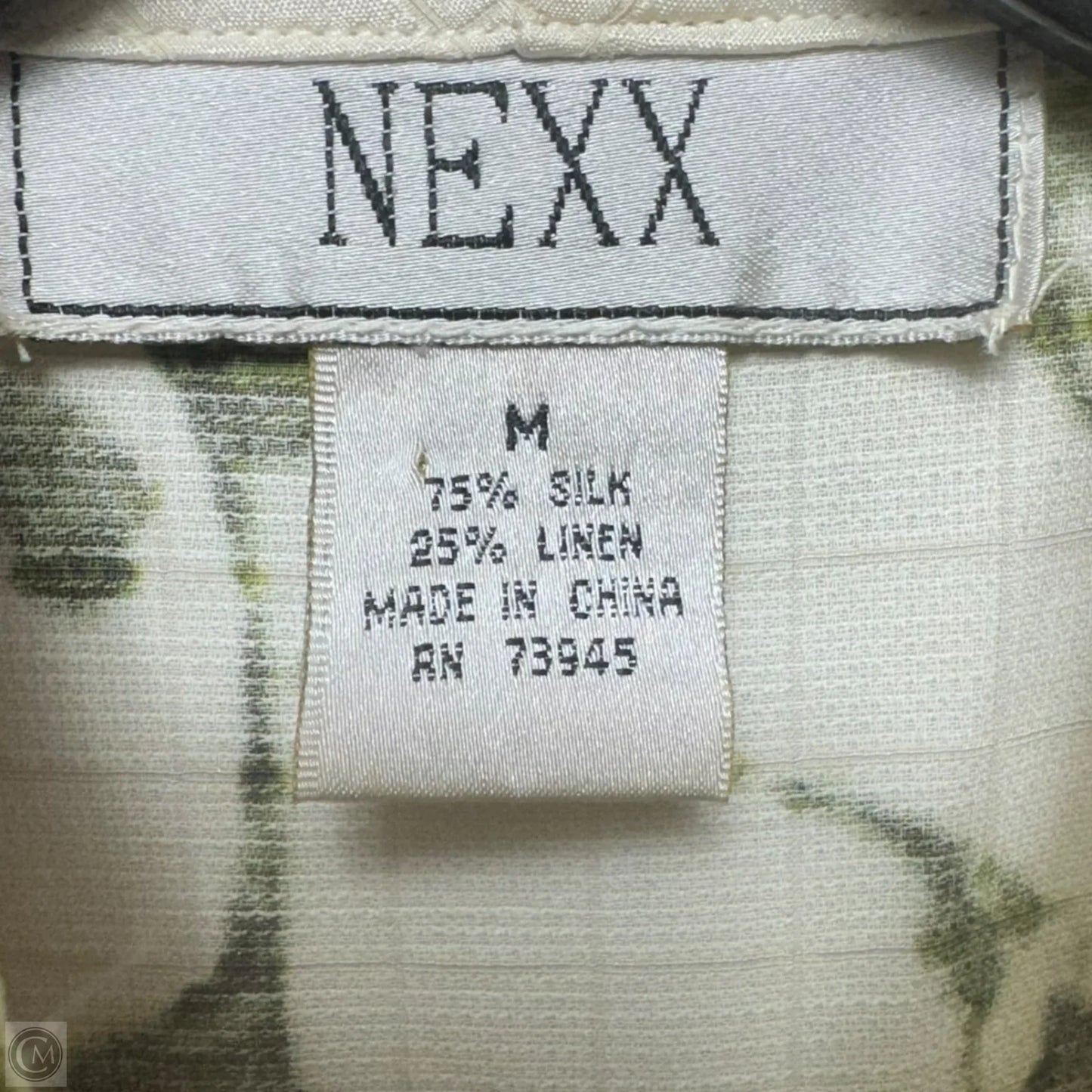 Silk Blend Jacket By Nexx In Floral Print, Size: M