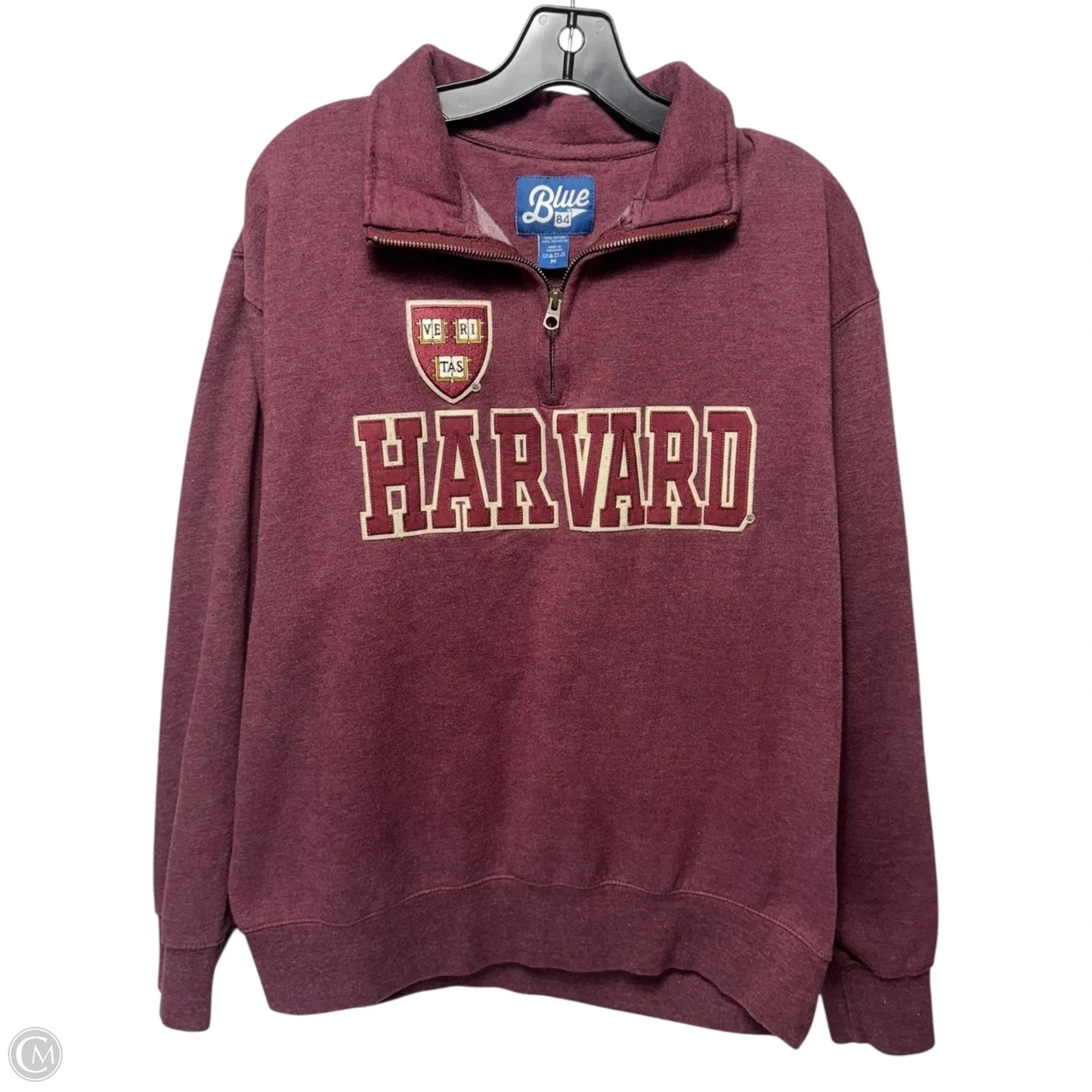 Sweatshirt Crewneck By Blue 84 In Maroon, Size: M