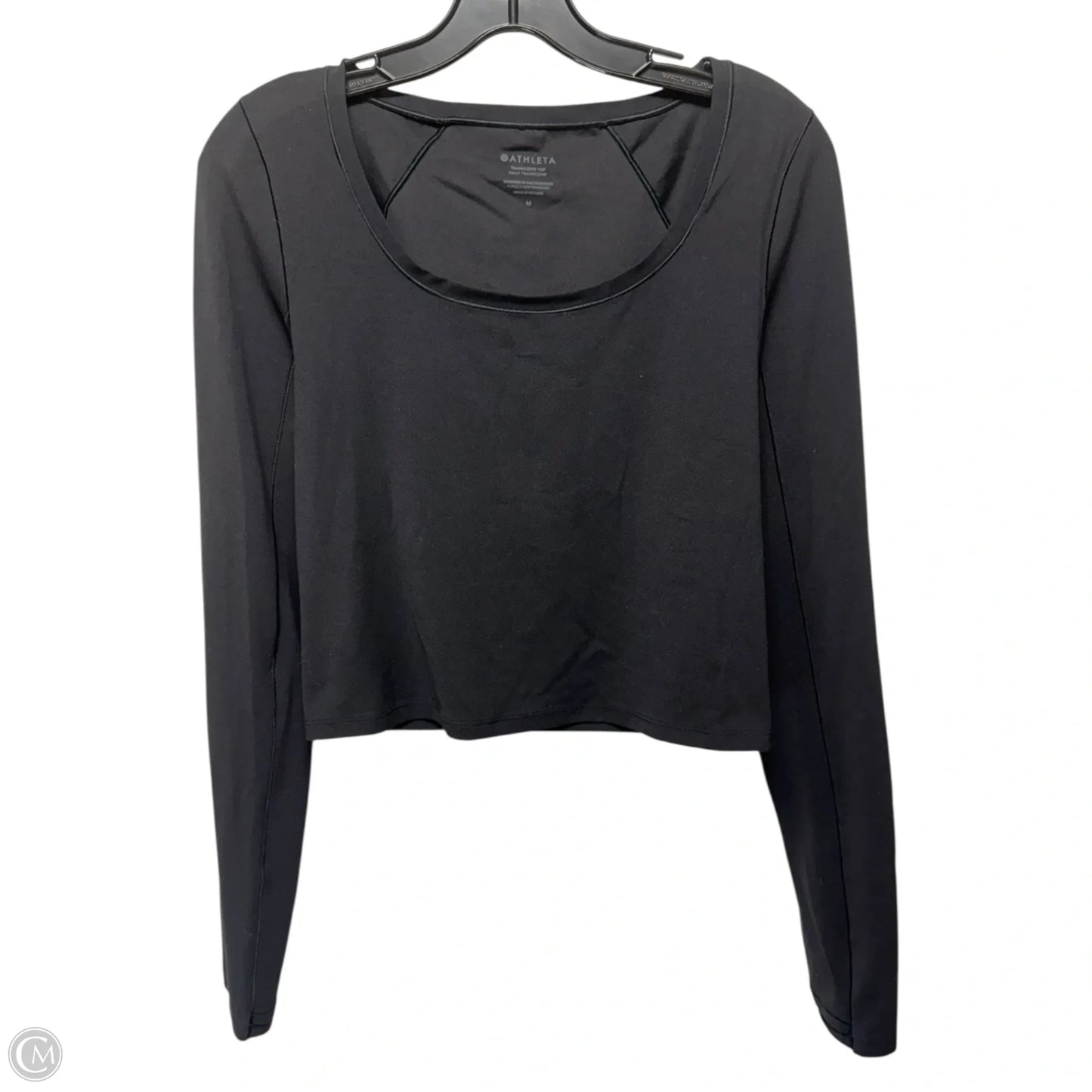 Top Long Sleeve By Athleta In Black, Size: M