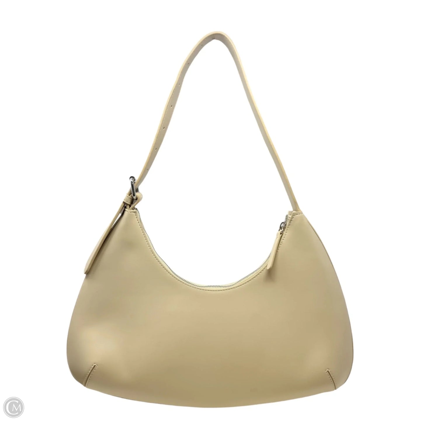 Faux Leather Small Rounded Shoulder Bag By Oak + Fort, Size: Medium