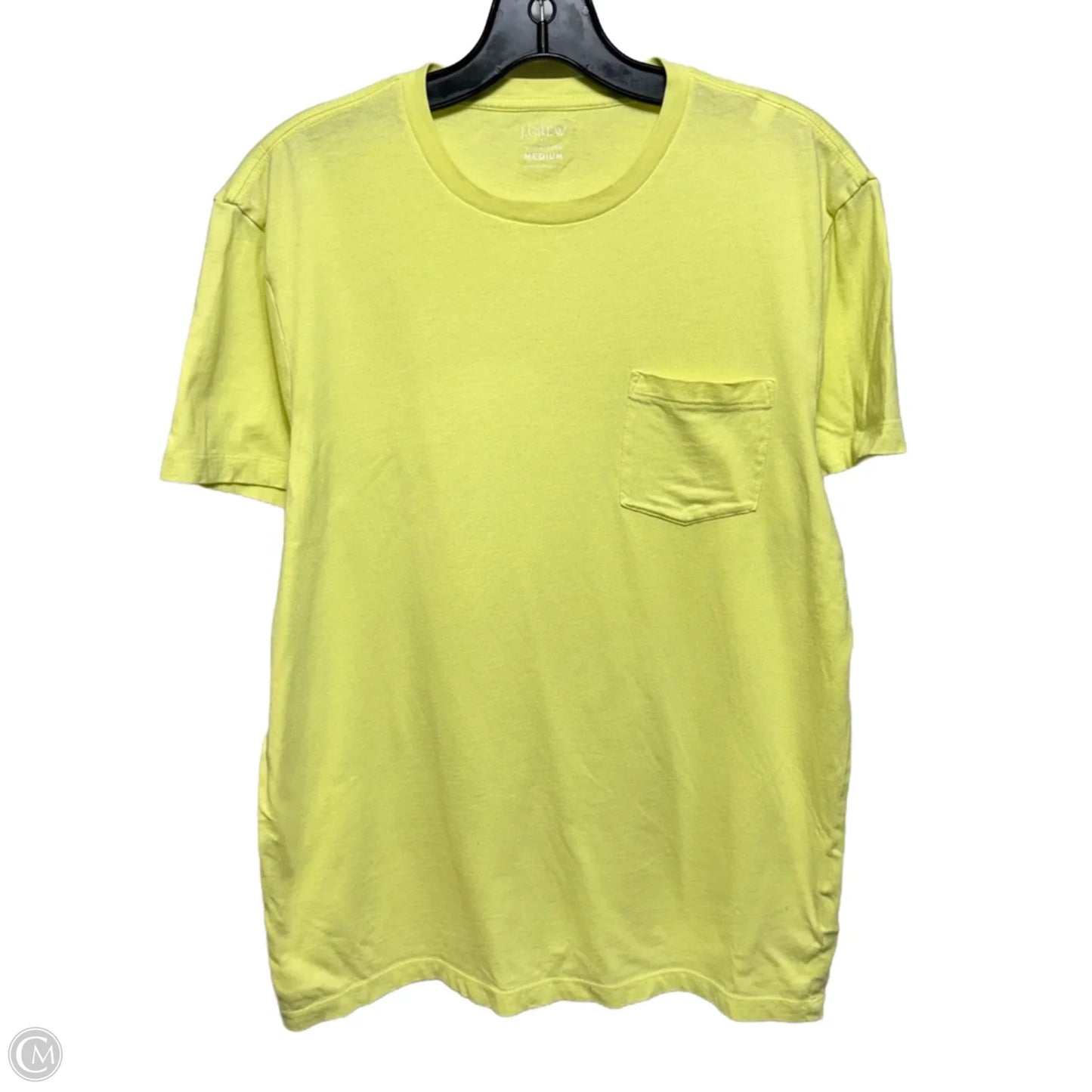 Top Short Sleeve Basic By J. Crew In Yellow, Size: M