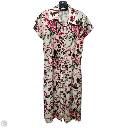Dress Casual Maxi By Zara In Floral Print, Size: M