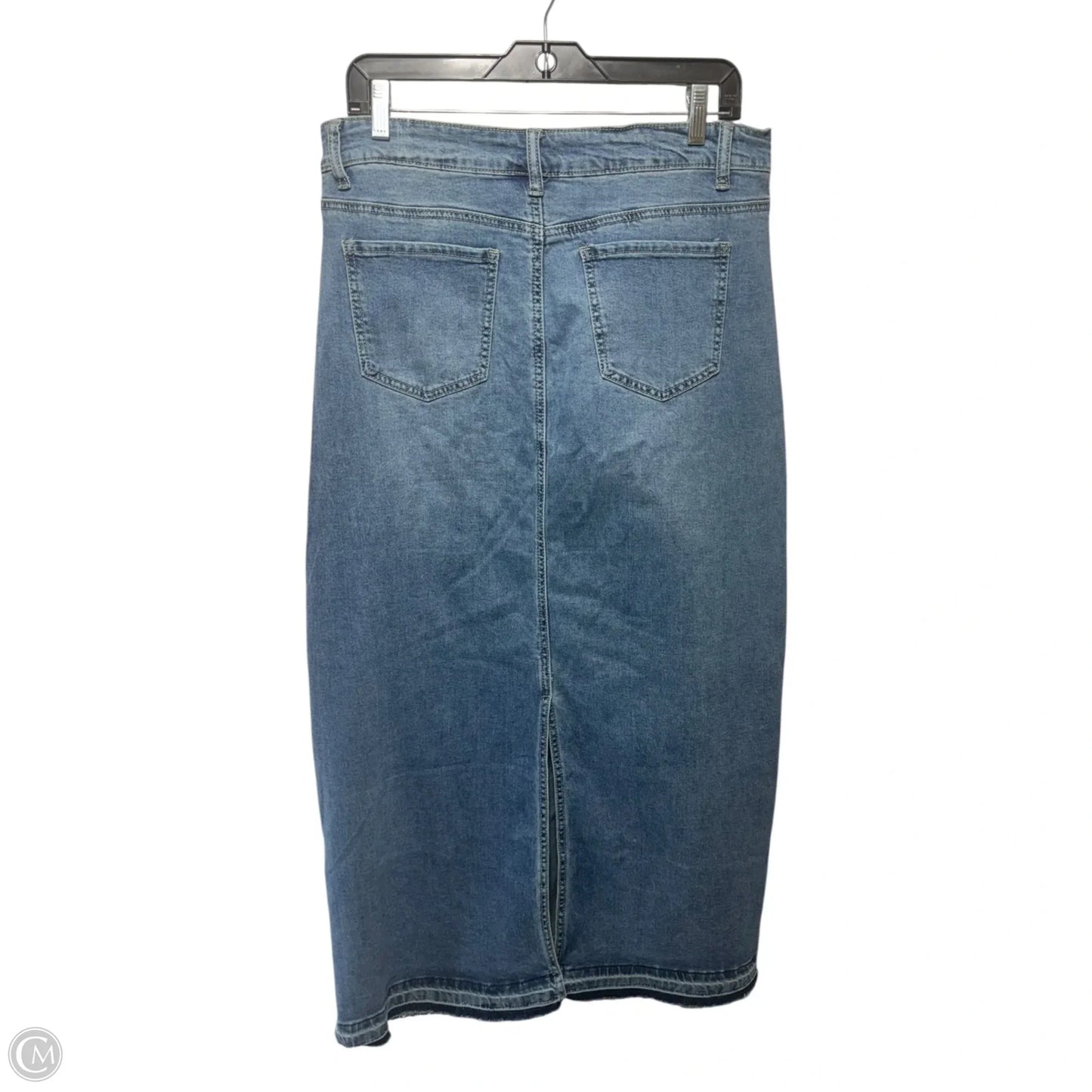 Stacy Denim Skirt Maxi By Inherit In Blue Denim, Size: 10