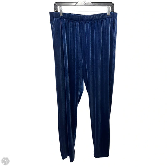 Velvet Pants Lounge By Lands End In Blue, Size: M